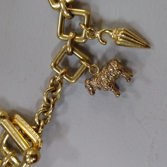 Burberry 18kt Gold Plated Charm Bracelet Watch - Picture 6 of 9